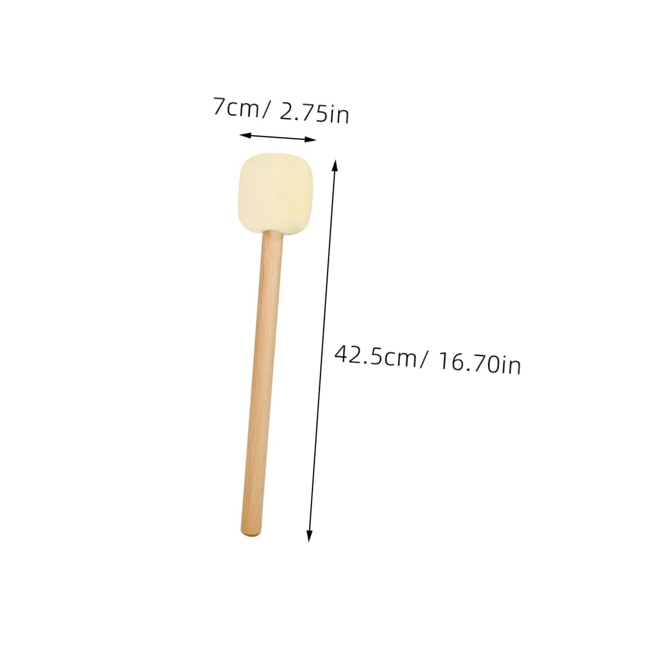 Mallets per Grancassa in Feltro 2 Pezzi Manico in Faggio