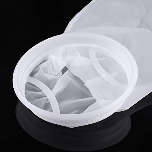 Image of Filter Socks for Extra Fine Mesh 7 Inch By 17 Inch Long Premium Aquarium Nylon Filter Bags with Rings