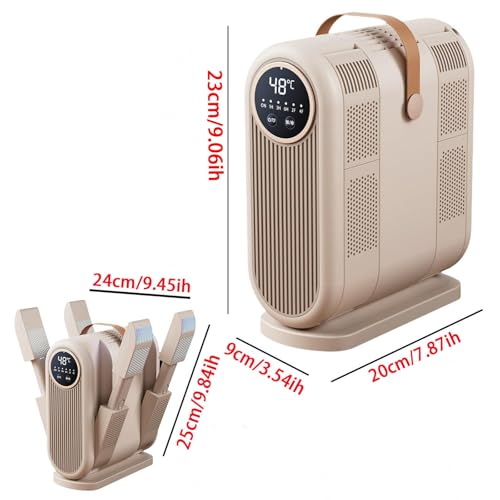 Secador portátil para botas y zapatos Beige miniatura 2