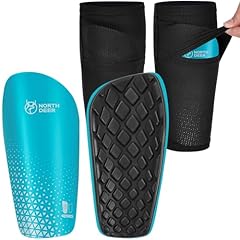 Shin Pads 1 Pair + Sleeves 1 Pair, Blue