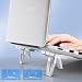 Micool Laptop Ständer Invisible Portable, Tablet Ständer aus Zinklegierung, Leichter Mini Notebook Ständer, Ergonomische Tablet Halterung für 10-17 Zoll Laptop (2 Stück)