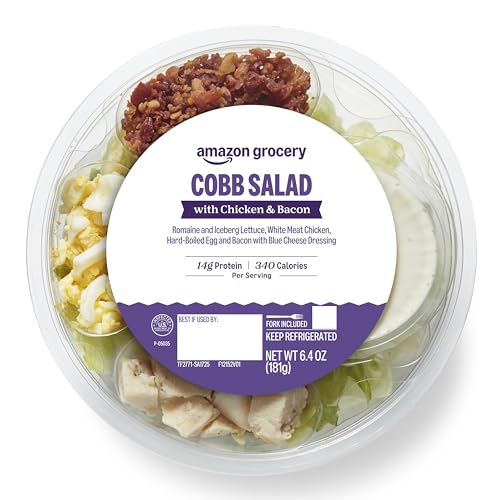 Amazon Grocery, Cobb Salad, with Chicken & Bacon, 6.4 Oz (Previously Amazon Fresh Brand, Packaging May Vary)