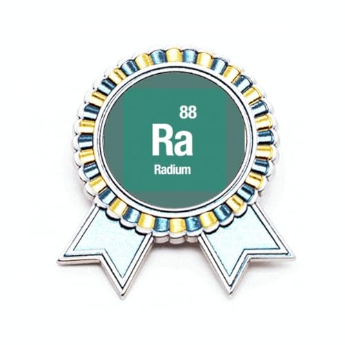 Broche Ra Radium Élément Science Badge Idéal pour Blouse de Laboratoire