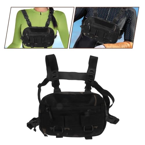 Sacoche poitrine homme multifonction avec sangle réglable