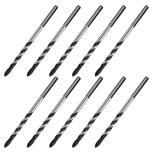 Utoolmart コンクリート ドリルビットガラスドリル ドリルビット 穴あけ ガラス穴あけ タイルドリル ガラスドリルビット 超硬 セラミック 大理石 タイル スレート 陶器 硝子 鋳物 ミラー適用 切削 工具 研削 加工 直径 6mm ブラック 20本入り