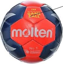 كرة يد عالية الجودة مقاس 0 لتجربة لعب أفضل من مولتن - لون أزرق وأحمر، متعددة الألوان