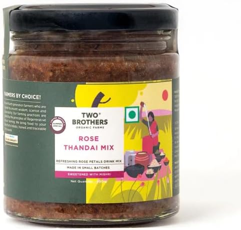 Rose Thandai 200Gm|Pure Taste Of Natural Ingredients|No Artificial Flavors|Rose Petals To Combat Summer Heat.