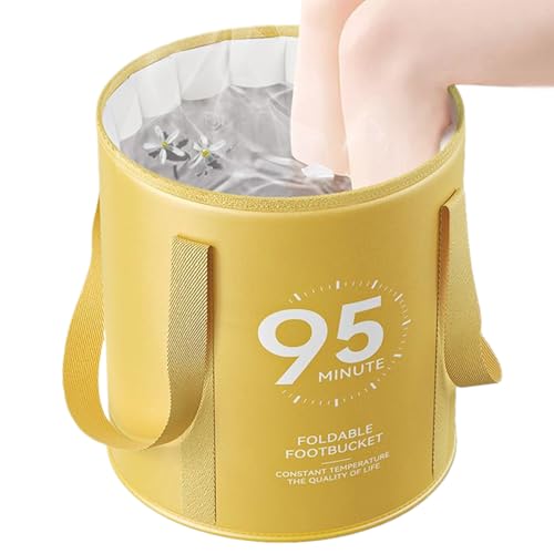 Pliable et Portable pour Les Pieds - Seau avec Base antidérapante pour Soins à Domicile, Douche, Nettoyage de Voyage