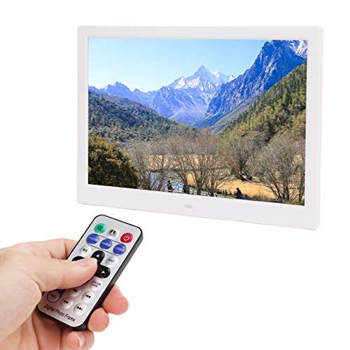 Porta-retratos Digital de 14 Polegadas Com Controle Remoto, Calendário de Relógio, Múltiplas Funções