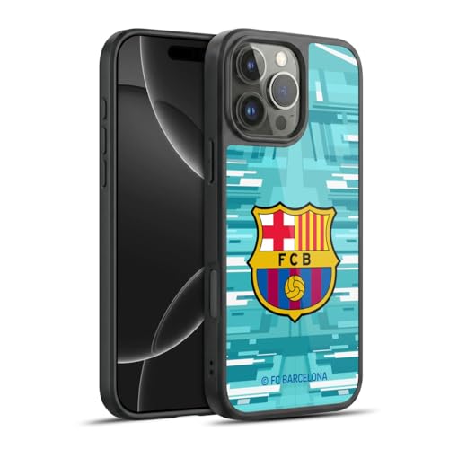 Coque en gel renforcée FC Barcelona iPhone 16 Pro Max housse antichoc football
