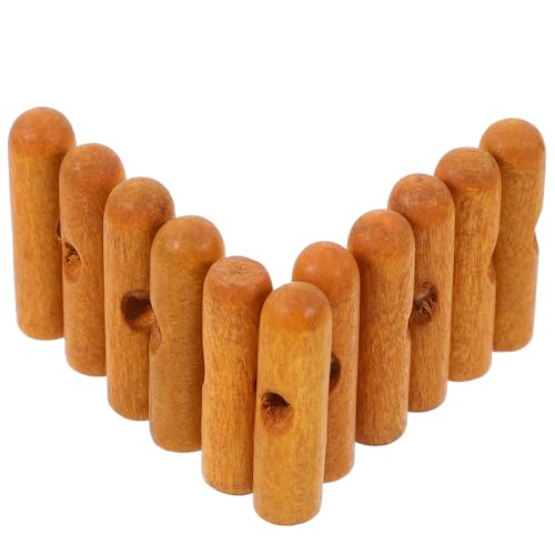 MINAOLULUS 10個 用傘修理パーツ 木製テールビーズ付き傘骨カバー 長柄で握りやすく日よけ効果のある雨傘補修アクセサリー 傘寿命延長用