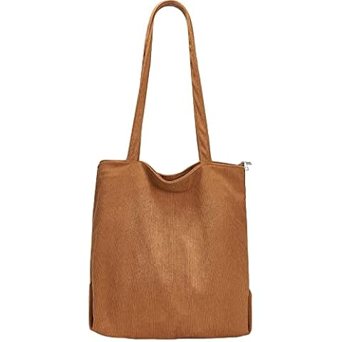 Bolsa grande de pana con cremallera y cordón de Funtlend Cover