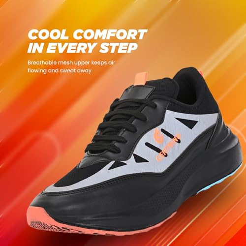 Image of Centrino Casual Sneakers for Men | Shoes for Man Stylish | Lightweight Lace-Up Canvas Shoes with Cushioned Insole | Breathable Comfortable Walking Shoes | Anti-Skid Sole | Mens Shoes for Office Outings (6832)