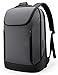 BanGe Sac à dos d'affaires intelligent étanche pour ordinateur portable de 15,6" avec port de charge USB, sac à dos de voyage durable, Gris (trois pochettes), Large, Mode