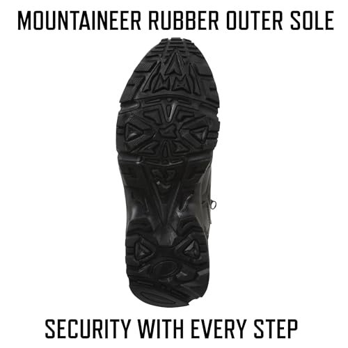 Image of Rothco Forced Entry Deployment Boot with Side Zipper - 8 Inch Tactical Uniform Boots - Black