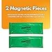 AllergyZone FilterLock Furnace Filter Slot Seal – Magnetic Seal Cover for Any 1” Furnace Filter, Up To 25” Long, Reduce HVAC Air Leaks, Green