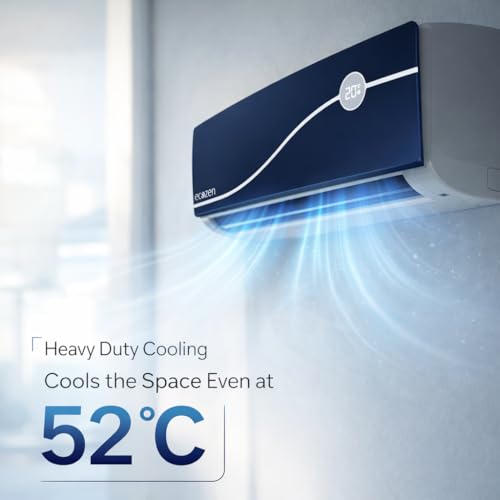 Image of Ecozen Smart Air Conditioner - 1.5 Ton Inverter AC with Intelligent Cooling and Smartphone App Control (Indigo Flow) - IDU-WSAC18310XE52VMA, ODU-WSAC18310XE52VMA