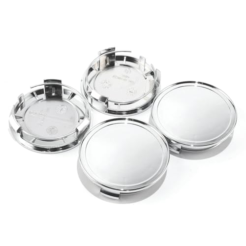 HowioZil 4Pcs 75mm(2.95in) Wheel Center Caps Wheel Rims Replacement 610C 6010K74 2204000125 S2A-NO S2A-JO S2A-AO Chrome Hub Caps, C B S A E GLK SLK R GLC G ML S2000 Rim Caps