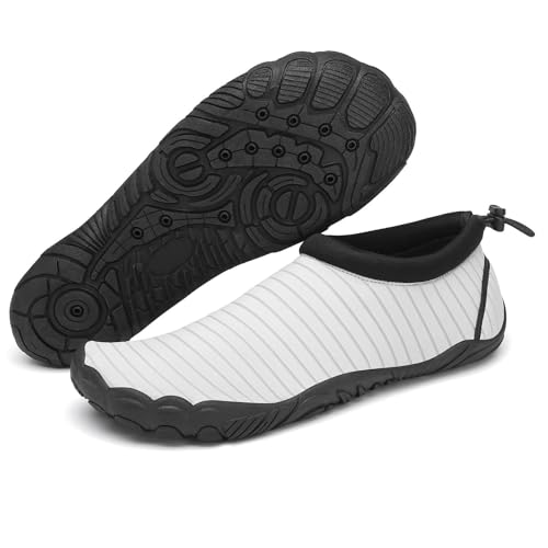 Image of Mishansha Water Shoes Women Wide Toe Quick Dry Aqua Shoes | Adult Swim Shoes Anti-slip Five Finger Barefoot Shoes For Beach Hiking Yoga Reefing Surfing River