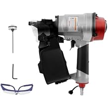 Coil Siding Nailer, CN55 Pneumatic Nail Gun, 300-350 Nail Capacity Coil Nail Gun, Coil Framing Nailer 1" to 2-1/4" Coil Nails,75-120 PSI, Continuous Fire for Wood Pallets, Fencing