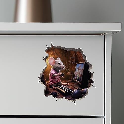 Vinilo Decorativo Gaming Mouse 3D Mouse Hole miniatura 6
