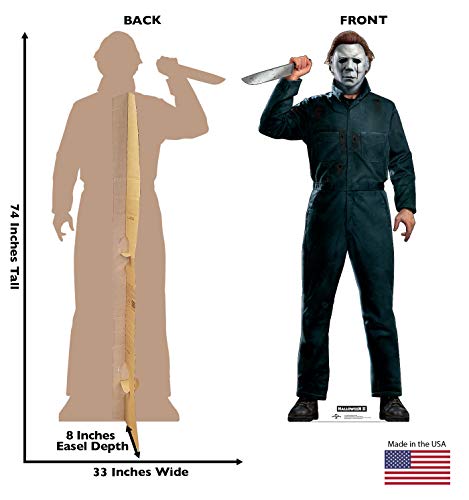 Image of Advanced Graphics Mike Myers with Knife Life Size Cardboard Cutout Standup - Halloween II (1981 Film)