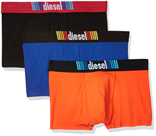 Diesel Men's UMBX-DAMIENTHREEPACK Boxer 3pack, Blue/Orange/Black, X-Large