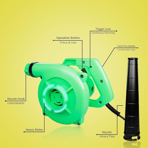 Image of New Air Blower Dust Cleaner| Heavy-Duty Copper Motor Electric Air Blower for Cleaning Dust, Computer, Electronics & Home Appliances with 2 Meter Long Lead 650W 13000 RPM for Home & Office