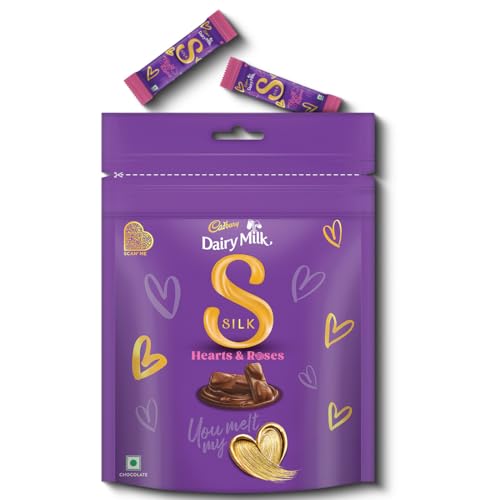 Cadbury Dairy Milk Silk Home Treats Valentine's Gift Pack Chocolate Bar, 135 g