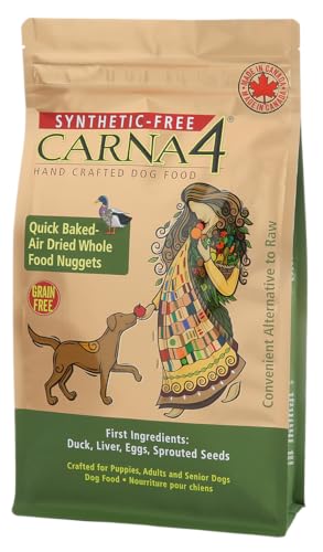 CARNA4 All Life Stages Duck Formula Dry Dog Food (3lbs, Duck)