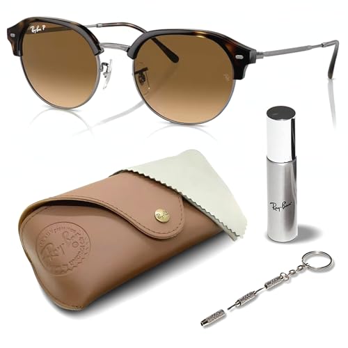 Ray-Ban RB4429 Square-Round Shaped Sunglasses for Men & Women with Official RAYBAN Eyewear Kit