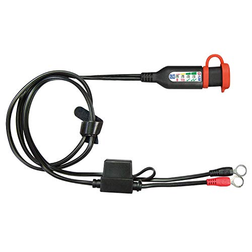 OptiMATE MONITOR O-128, Permanent battery lead with integrated battery status/charge system monitor for 12V lead-acid