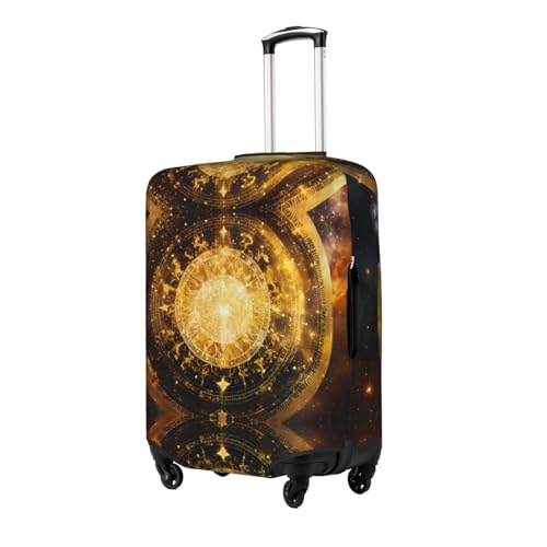 Gears Clock Bronze Century Luggage Cover Elastic Washable Stretch Suitcase Protector Anti Scratch Travel Cover2