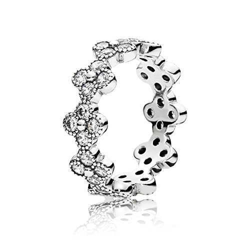 Preisvergleich Produktbild Pandora Ring Silber 191000CZ-52 Frauen Oriental Blume Zirkone