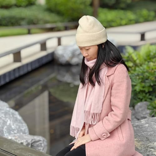 Beanie Hat Warm for Men Women, Unisex Winter Beanies Wool Knit & Fleece Lined for Cold Weather Knitted Skull Cap U-SY-S6M4