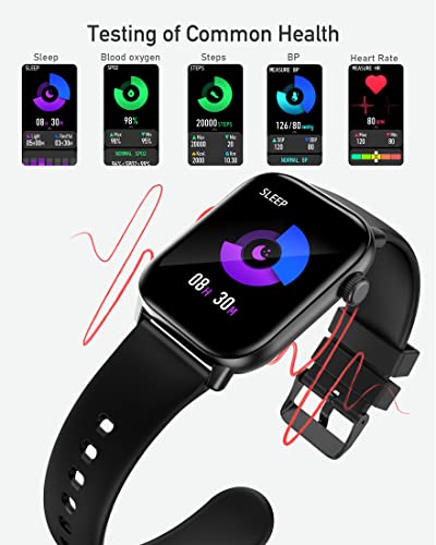 Lightweight Smart Watch For Men And Women - Fitness Tracker Smartwatch Compatible With Android/Ios, Sleep & Heart Rate Monitoring, Blood Oxygen, Weather, Ip68 Waterproof, 8 Sport Mode, 1.69" Display #TOP3