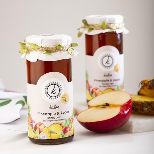 Image of KALON 100% Natural Pine Apple Jam | Made with 100% Kalon Honey | No Added Sugar & Preservatives - 300 gm