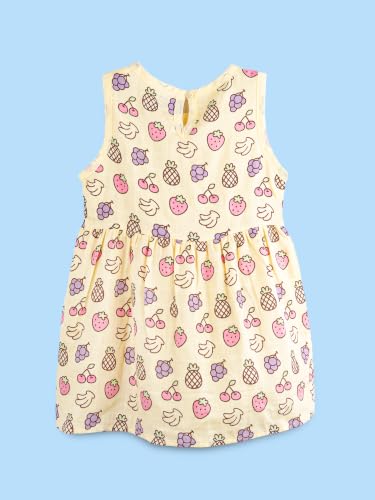 Image of Kidbea Bamboo Cotton Baby Girl Dress, Sleeveless Casual Wear Girls Frock