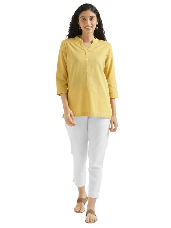 Image of SAADAA Women's Cotton Kurta Pant Set - | Soft, Breathable Fabric | Comfortable Daily Ethnic Wear