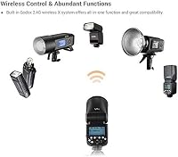 Godox V1-S TTL Vaku Sony Kamerákhoz - Kerek Fejű Vakuegység 2.4G 1/8000s HSS 76W Speedlite 2600mAh Li-Ion Akkumulátorral EU plug 5