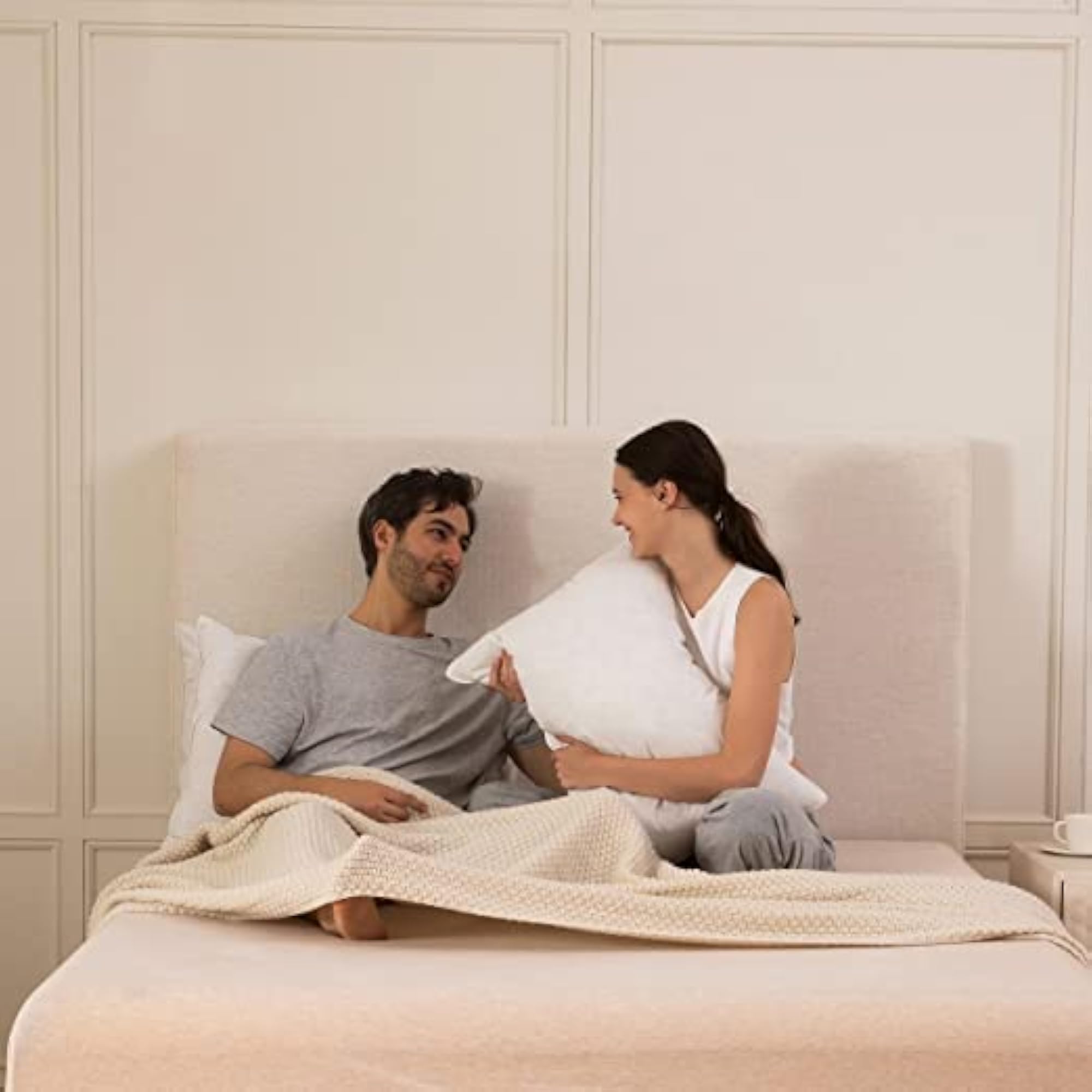 Cotton White Goose Down and Feather Pillow, King Size