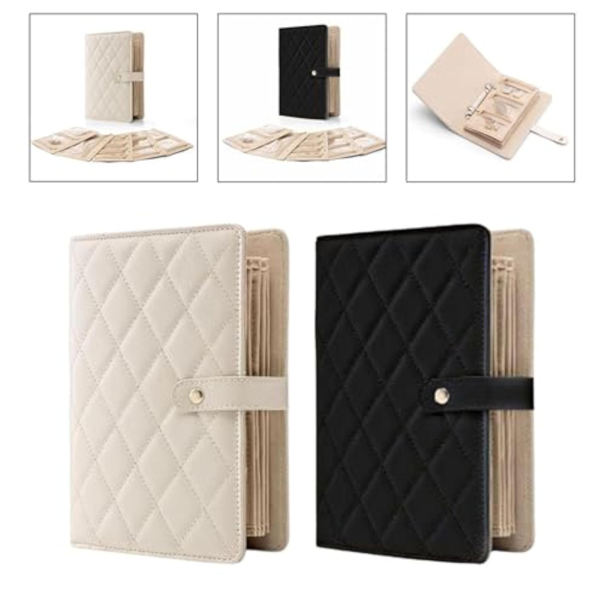 Jewelry Book PU Leather Storage Bag for Rings & Bracelets