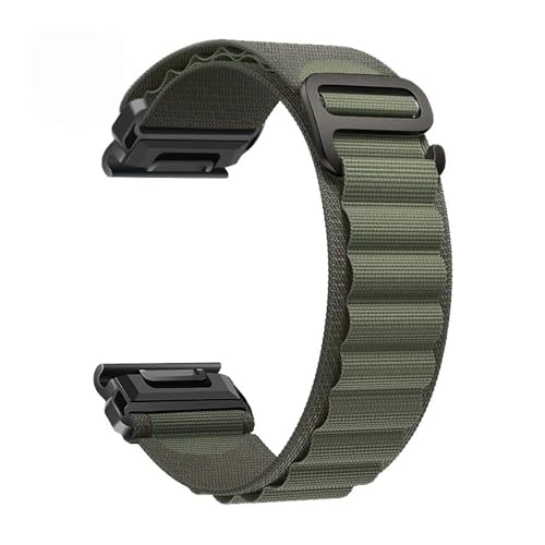 Bracelet de montre style sportif en nylon tressé pour Garmin Fenix 7X 8