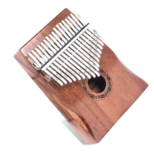 カリンバ 親指ピアノ 初心者向けセット 高級コア材のかりんば 17キー C調 収納ケース付き 楽器 キー調整用ハンマー