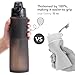 TakeToday Collapsible 32oz Silicone Water Bottle, Foldable Travel Bottle with Straw, BPA Free, Leakproof for Hiking, International Travel, Outdoors (Black)