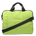 Produktbild PsmGoods® Messenger Schultertasche Canvas Stoff Zipper Laptop-Hülsen-Beutel-Kasten-Abdeckung Travel Tragegriff Aktentasche für MacBook Air Pro 14 Zoll Asus Lenovo Samsung Sony Dell (Grün)
