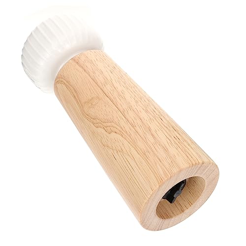 MAGICLULU 1Stk Schleifer Gestell handhaben wieder auffüllbar kommerziell Nachfüllung küchenhelfee handmühle Sesammühle Gewürzzerkleinerer Handpfeffer Küchenpfeffer Keramik Weiß