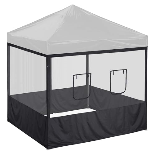 Yescom Pop Up Canopy Half Mesh Sidewall with Window 10x10Ft...