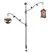 Home-X Multihook Bird Feeder Stand with Adjustable Branches and Deck-Mounting Kit, Hummingbird- and Bird-Feeder Pole for Backyard