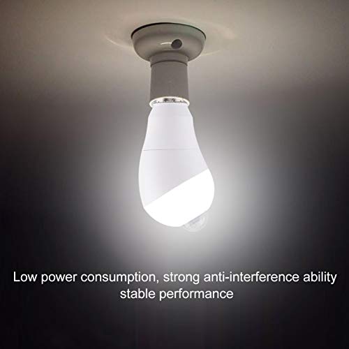Sharainn Motion Sensor Light Bulbs, 350°Rotating Sensing Head E27 Motion Sensor Light 3000K - Image 2
